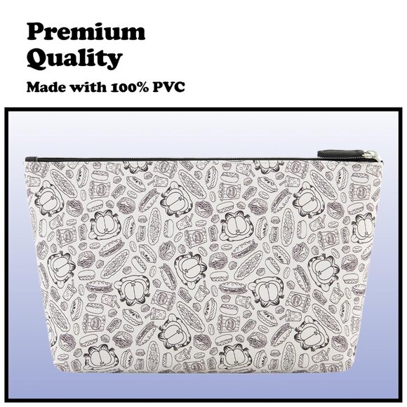 Garfield Makeup Bag Women Travel Cosmetic Organizer Small Zipper Pouch - Picture 5 of 6